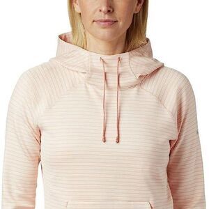 Columbia Women's Bryce Canyon Hoodie, Peach Cloud Stripe, Medium